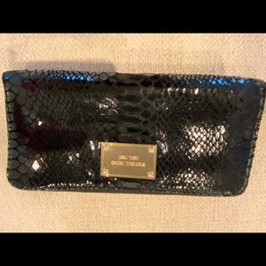 Michael Kors Large Black Python Wallet